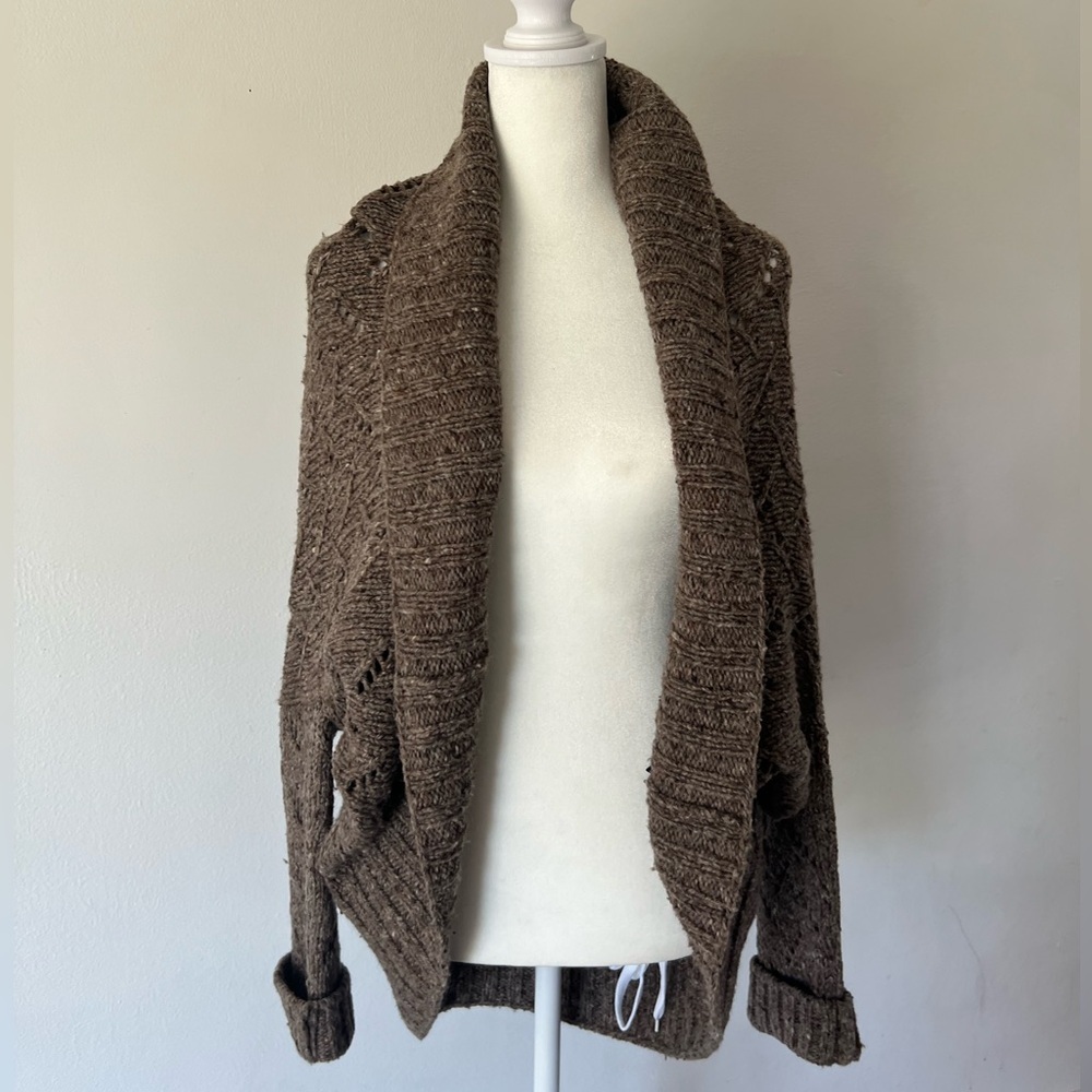 Peruvian Connection Brown Knit Sweater
